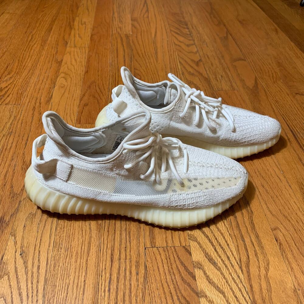 Mens 2022 adidas Yeezy Boost 350 V2 'Bone' Size 10.5 EUC!
